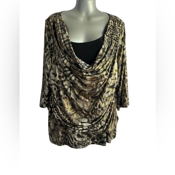 Dressbarn 3/4 Sleeve Blouse  • Size: 3X • Used - Picture 1 of 8